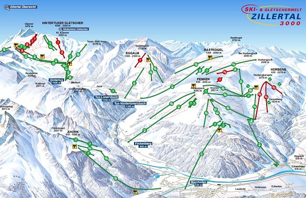Die Ski- & Gletscherwelt Zillertal 3000