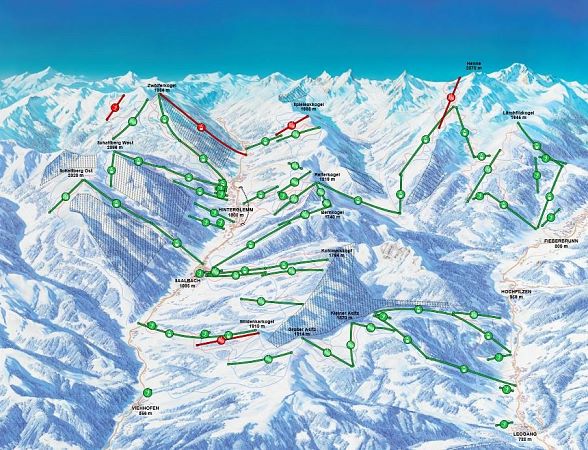 Der Skicircus Saalbach Hinterglemm