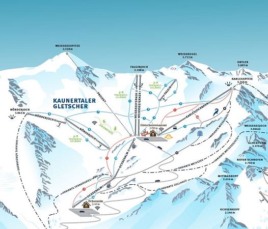 Skigebiet Kaunertaler Gletscher