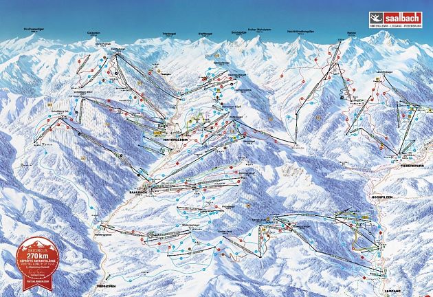 Das Skigebiet Saalbach - Home of Lässig