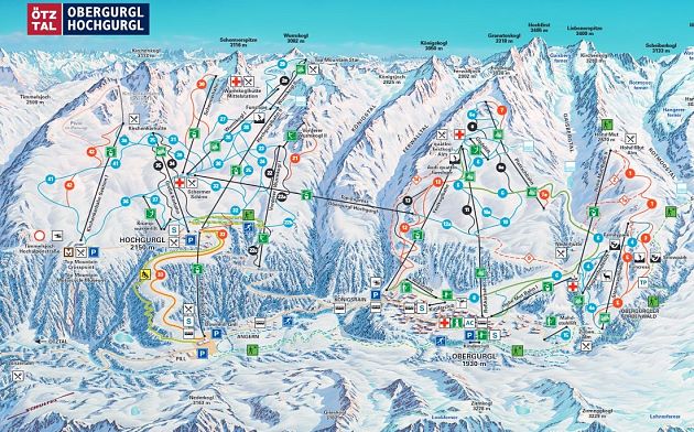 Das Skigebiet Obergurgl-Hochgurgl