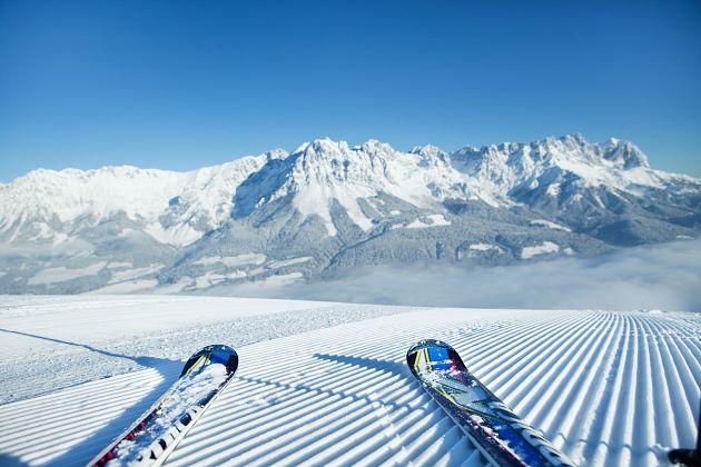 Das Skigebiet.
