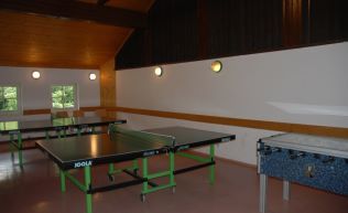 Salzburger land Pongau Hüttau Gruppenunterkunft Tischtennis Tischfußball